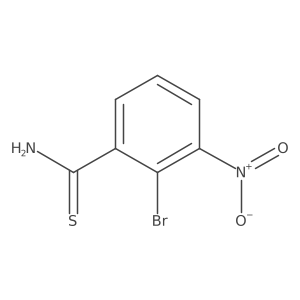 2-Bromo-3-nitrobenzene-1-carbothioamide Structure