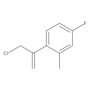 1-(3-Chloroprop-1-en-2-yl)-4-fluoro-2-methylbenzene Structure