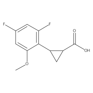 2-(2,4-Difluoro-6-methoxyphenyl)cyclopropane-1-carboxylic acid Structure