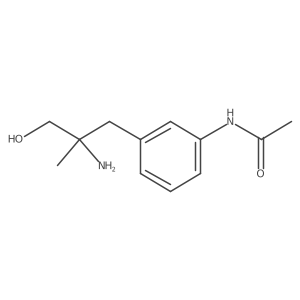 N-[3-(2-amino-3-hydroxy-2-methylpropyl)phenyl]acetamide Structure