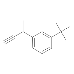 1-(But-3-yn-2-yl)-3-(trifluoromethyl)benzene结构式