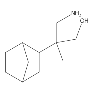 3-amino-2-methyl-2-norbornan-2-yl-propan-1-ol结构式