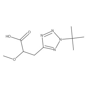 3-(2-tert-butyl-2H-1,2,3,4-tetrazol-5-yl)-2-methoxypropanoic acid Structure