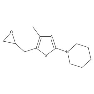 1-{4-Methyl-5-[(oxiran-2-yl)methyl]-1,3-thiazol-2-yl}piperidine Structure