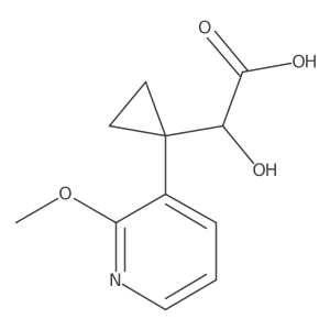 2-Hydroxy-2-[1-(2-methoxypyridin-3-yl)cyclopropyl]acetic acid Structure