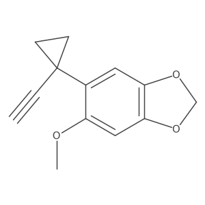 5-(1-Ethynylcyclopropyl)-6-methoxy-1,3-dioxaindane Structure