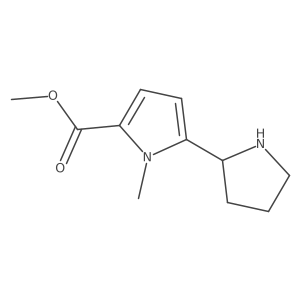 methyl 1-methyl-5-(pyrrolidin-2-yl)-1H-pyrrole-2-carboxylate结构式