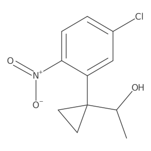 1-[1-(5-Chloro-2-nitrophenyl)cyclopropyl]ethan-1-ol Structure