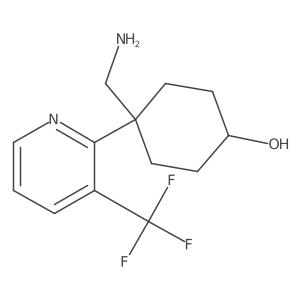 4-(Aminomethyl)-4-[3-(trifluoromethyl)pyridin-2-yl]cyclohexan-1-ol Structure