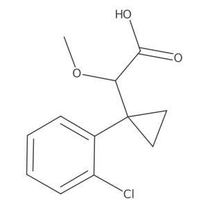 2-[1-(2-Chlorophenyl)cyclopropyl]-2-methoxyacetic acid结构式