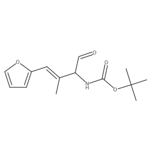 tert-butyl N-[4-(furan-2-yl)-3-methyl-1-oxobut-3-en-2-yl]carbamate Structure