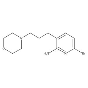 6-Bromo-3-[3-(4-morpholinyl)propyl]-2-pyridinamine结构式