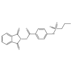 1,3-dioxo-2,3-dihydro-1H-isoindol-2-yl 4-(propane-1-sulfonamido)benzoate结构式