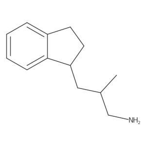 3-(2,3-Dihydro-1H-inden-1-yl)-2-methylpropan-1-amine结构式
