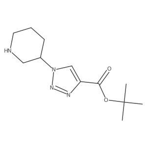tert-butyl 1-(piperidin-3-yl)-1H-1,2,3-triazole-4-carboxylate结构式