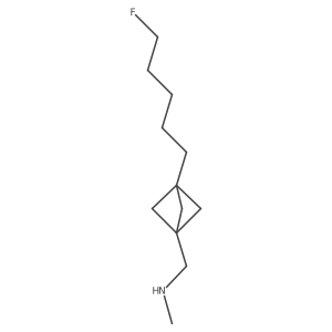 1-[3-(5-Fluoropentyl)-1-bicyclo[1.1.1]pentanyl]-N-methylmethanamine Structure