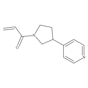 1-[3-(Pyridin-4-yl)pyrrolidin-1-yl]prop-2-en-1-one结构式