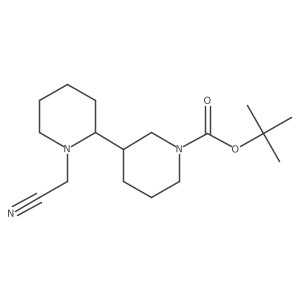 tert-Butyl 1-(cyanomethyl)-[2,3'-bipiperidine]-1'-carboxylate结构式