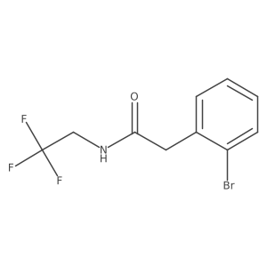 2-(2-Bromophenyl)-N-(2,2,2-trifluoroethyl)acetamide结构式