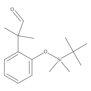 2-[2-[Tert-butyl(dimethyl)silyl]oxyphenyl]-2-methylpropanal结构式