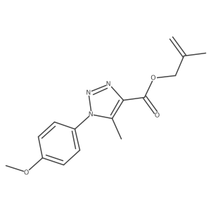 2-methylprop-2-en-1-yl 1-(4-methoxyphenyl)-5-methyl-1H-1,2,3-triazole-4-carboxylate结构式