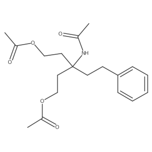 N-[3-(Acetyloxy)-1-[2-(acetyloxy)ethyl]-1-(2-phenylethyl)propyl]acetamide Structure