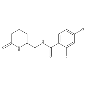 (R)-2,4-Dichloro-N-((6-oxopiperidin-2-yl)methyl)benzamide Structure