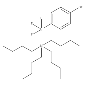 (4-Bromophenyl)trifluoroboranuide; tetrabutylazanium结构式