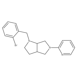 2-{1-[(2-Bromophenyl)methyl]-octahydropyrrolo[2,3-c]pyrrol-5-yl}pyridine Structure