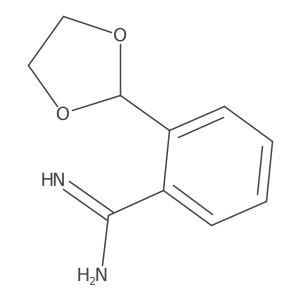 2-(1,3-Dioxolan-2-yl)benzene-1-carboximidamide结构式
