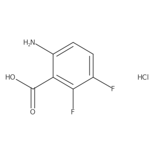 6-Amino-2,3-difluorobenzoic acid hydrochloride结构式