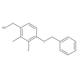 (4-(Benzyloxy)-3-fluoro-2-methylphenyl)methanol结构式