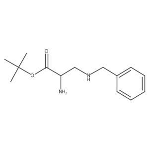 Tert-butyl 2-amino-3-(benzylamino)propanoate结构式
