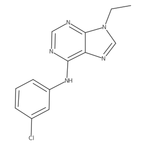 N-(3-chlorophenyl)-9-ethyl-9H-purin-6-amine Structure