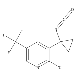 2-Chloro-3-(1-isocyanatocyclopropyl)-5-(trifluoromethyl)pyridine结构式