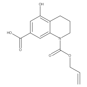 5-Hydroxy-1-[(prop-2-en-1-yloxy)carbonyl]-1,2,3,4-tetrahydroquinoline-7-carboxylic acid Structure