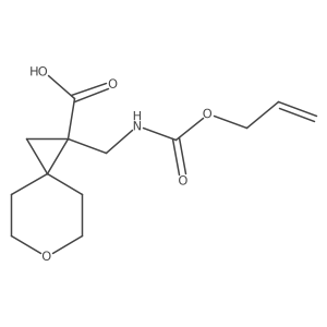1-({[(Prop-2-en-1-yloxy)carbonyl]amino}methyl)-6-oxaspiro[2.5]octane-1-carboxylic acid结构式