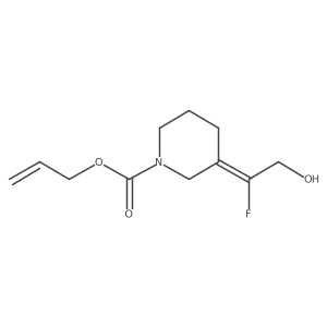 Prop-2-en-1-yl 3-(1-fluoro-2-hydroxyethylidene)piperidine-1-carboxylate Structure