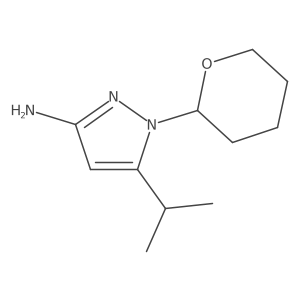 5-(1-methylethyl)-1-(tetrahydro-2H-pyran-2-yl)-1H-Pyrazol-3-amine Structure