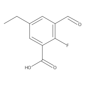 5-Ethyl-2-fluoro-3-formylbenzoic acid结构式