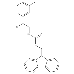 (9H-fluoren-9-yl)methyl N-[2-hydroxy-2-(3-methylphenyl)ethyl]carbamate结构式