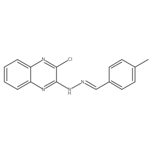 4-Methylbenzaldehyde 2-(3-chloro-2-quinoxalinyl)hydrazone结构式