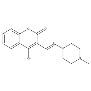 (3E)-3-{[(4-methylpiperazin-1-yl)amino]methylidene}-2H-chromene-2,4(3H)-dione Structure