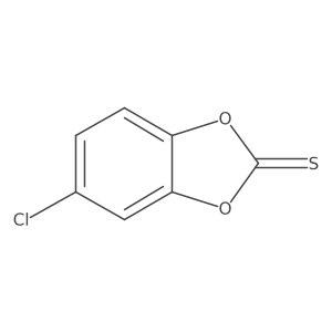 5-Chlorobenzo[d][1,3]dioxole-2-thione Structure