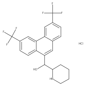 3,6-Bis(trifluoromethyl)-alpha-(2-piperidyl)-9-phenanthrenemethanol hydrochloride Structure