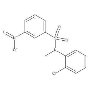 N-(2-chlorophenyl)-N-methyl-(3-nitrophenyl)sulfonamide结构式