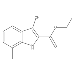 ethyl 3-hydroxy-7-methyl-1H-indole-2-carboxylate Structure