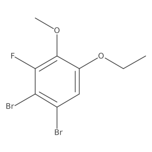 1,2-Dibromo-5-ethoxy-3-fluoro-4-methoxybenzene结构式