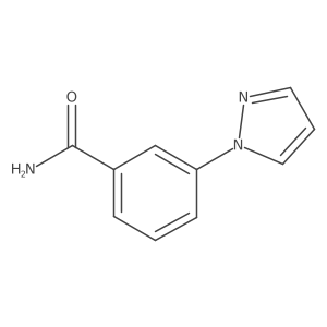 3-(1H-pyrazol-1-yl)benzamide Structure