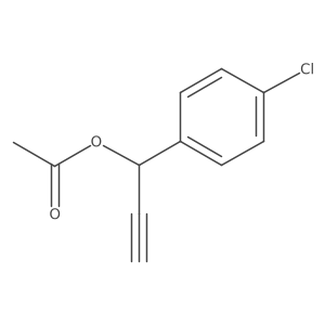 1-(4-Chlorophenyl)-2-propyn-1-yl acetate Structure